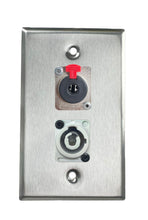 Stainless PROCRAFT SPL-2X-ST-VAR 1 Gang Stainless Pro Audio Installation Wall Plate Loaded, Made in the USA