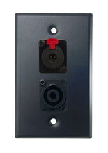 Black PROCRAFT SPL-2X-BK-VAR 1 Gang Stainless Pro Audio Installation Wall Plate Loaded, Made in the USA