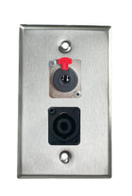 Stainless PROCRAFT SPL-2X-ST-VAR 1 Gang Stainless Pro Audio Installation Wall Plate Loaded, Made in the USA