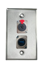 Stainless PROCRAFT SPL-2X-ST-VAR 1 Gang Stainless Pro Audio Installation Wall Plate Loaded, Made in the USA