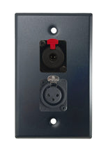 Black PROCRAFT SPL-2X-BK-VAR 1 Gang Stainless Pro Audio Installation Wall Plate Loaded, Made in the USA