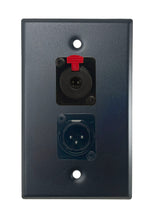 Black PROCRAFT SPL-2X-BK-VAR 1 Gang Stainless Pro Audio Installation Wall Plate Loaded, Made in the USA