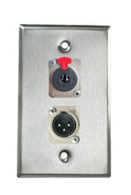 Stainless PROCRAFT SPL-2X-ST-VAR 1 Gang Stainless Pro Audio Installation Wall Plate Loaded, Made in the USA
