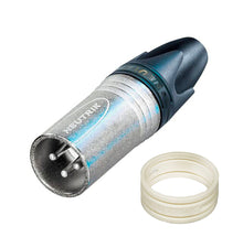 NEUTRIK NC3MXX or NC3FXX 3 Pole XLR Cable Connector with Color ID Rings