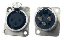 Neutrik 3 Pin XLR Panel Mount Chassis Latching Connector, Multiple Options of Male & Female Receptacles