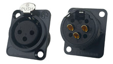 Neutrik 3 Pin XLR Panel Mount Chassis Latching Connector, Multiple Options of Male & Female Receptacles