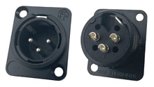Neutrik 3 Pin XLR Panel Mount Chassis Latching Connector, Multiple Options of Male & Female Receptacles