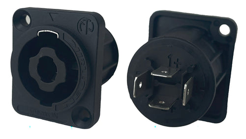 NEUTRIK speakON Panel Mount Jacks / Twist Lock Speaker Connectors