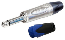 NEUTRIK NP2X Mono or NP3X Stereo 1/4" Cable Mount Instrument Jack w/ Nickel Shell & Colored Boot For ID