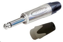 NEUTRIK NP2X Mono or NP3X Stereo 1/4" Cable Mount Instrument Jack w/ Nickel Shell & Colored Boot For ID
