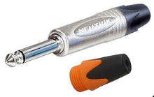 NEUTRIK NP2X Mono or NP3X Stereo 1/4" Cable Mount Instrument Jack w/ Nickel Shell & Colored Boot For ID