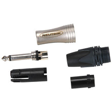 NEUTRIK NP2XL 1/4" Male Cable Mount Jumbo Plug Large Diameter Opening - Nickel Shell