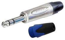 NEUTRIK NP2X Mono or NP3X Stereo 1/4" Cable Mount Instrument Jack w/ Nickel Shell & Colored Boot For ID