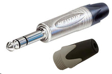 NEUTRIK NP2X Mono or NP3X Stereo 1/4" Cable Mount Instrument Jack w/ Nickel Shell & Colored Boot For ID