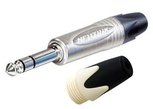 NEUTRIK NP2X Mono or NP3X Stereo 1/4" Cable Mount Instrument Jack w/ Nickel Shell & Colored Boot For ID