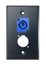 Black PROCRAFT SPL-2X-BK-VAR 1 Gang Stainless Pro Audio Installation Wall Plate Loaded, Made in the USA