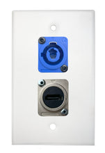 White PROCRAFT SPL-2X-WH-VAR 1 Gang Stainless Pro Audio Installation Wall Plate Loaded, Made in the USA