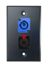 Black PROCRAFT SPL-2X-BK-VAR 1 Gang Stainless Pro Audio Installation Wall Plate Loaded, Made in the USA
