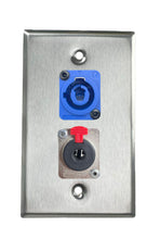 Stainless PROCRAFT SPL-2X-ST-VAR 1 Gang Stainless Pro Audio Installation Wall Plate Loaded, Made in the USA