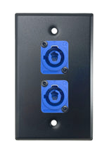 Black PROCRAFT SPL-2X-BK-VAR 1 Gang Stainless Pro Audio Installation Wall Plate Loaded, Made in the USA