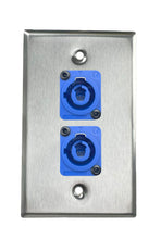 Stainless PROCRAFT SPL-2X-ST-VAR 1 Gang Stainless Pro Audio Installation Wall Plate Loaded, Made in the USA