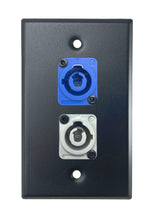 Black PROCRAFT SPL-2X-BK-VAR 1 Gang Stainless Pro Audio Installation Wall Plate Loaded, Made in the USA