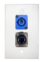 White PROCRAFT SPL-2X-WH-VAR 1 Gang Stainless Pro Audio Installation Wall Plate Loaded, Made in the USA