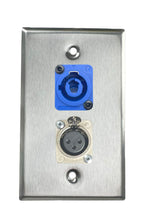 Stainless PROCRAFT SPL-2X-ST-VAR 1 Gang Stainless Pro Audio Installation Wall Plate Loaded, Made in the USA