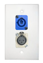 White PROCRAFT SPL-2X-WH-VAR 1 Gang Stainless Pro Audio Installation Wall Plate Loaded, Made in the USA