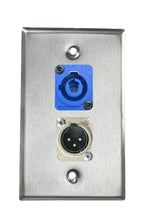 Stainless PROCRAFT SPL-2X-ST-VAR 1 Gang Stainless Pro Audio Installation Wall Plate Loaded, Made in the USA