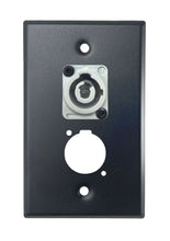 Black PROCRAFT SPL-2X-BK-VAR 1 Gang Stainless Pro Audio Installation Wall Plate Loaded, Made in the USA