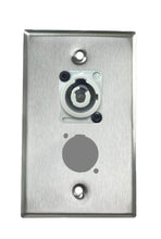Stainless PROCRAFT SPL-2X-ST-VAR 1 Gang Stainless Pro Audio Installation Wall Plate Loaded, Made in the USA