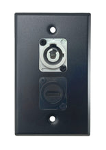 Black PROCRAFT SPL-2X-BK-VAR 1 Gang Stainless Pro Audio Installation Wall Plate Loaded, Made in the USA