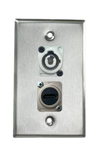 Stainless PROCRAFT SPL-2X-ST-VAR 1 Gang Stainless Pro Audio Installation Wall Plate Loaded, Made in the USA