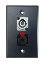 Black PROCRAFT SPL-2X-BK-VAR 1 Gang Stainless Pro Audio Installation Wall Plate Loaded, Made in the USA