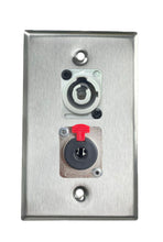 Stainless PROCRAFT SPL-2X-ST-VAR 1 Gang Stainless Pro Audio Installation Wall Plate Loaded, Made in the USA