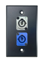 Black PROCRAFT SPL-2X-BK-VAR 1 Gang Stainless Pro Audio Installation Wall Plate Loaded, Made in the USA