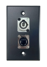 Black PROCRAFT SPL-2X-BK-VAR 1 Gang Stainless Pro Audio Installation Wall Plate Loaded, Made in the USA