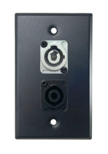 Black PROCRAFT SPL-2X-BK-VAR 1 Gang Stainless Pro Audio Installation Wall Plate Loaded, Made in the USA