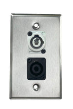 Stainless PROCRAFT SPL-2X-ST-VAR 1 Gang Stainless Pro Audio Installation Wall Plate Loaded, Made in the USA