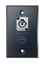 Black PROCRAFT SPL-2X-BK-VAR 1 Gang Stainless Pro Audio Installation Wall Plate Loaded, Made in the USA