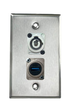 Stainless PROCRAFT SPL-2X-ST-VAR 1 Gang Stainless Pro Audio Installation Wall Plate Loaded, Made in the USA
