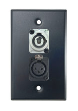 Black PROCRAFT SPL-2X-BK-VAR 1 Gang Stainless Pro Audio Installation Wall Plate Loaded, Made in the USA