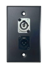 Black PROCRAFT SPL-2X-BK-VAR 1 Gang Stainless Pro Audio Installation Wall Plate Loaded, Made in the USA