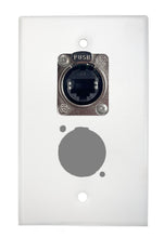 White PROCRAFT SPL-2X-WH-VAR 1 Gang Stainless Pro Audio Installation Wall Plate Loaded, Made in the USA