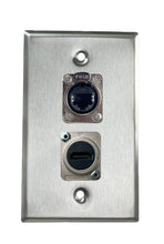 Stainless PROCRAFT SPL-2X-ST-VAR 1 Gang Stainless Pro Audio Installation Wall Plate Loaded, Made in the USA