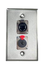 Stainless PROCRAFT SPL-2X-ST-VAR 1 Gang Stainless Pro Audio Installation Wall Plate Loaded, Made in the USA