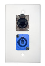 White PROCRAFT SPL-2X-WH-VAR 1 Gang Stainless Pro Audio Installation Wall Plate Loaded, Made in the USA