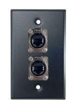 Black PROCRAFT SPL-2X-BK-VAR 1 Gang Stainless Pro Audio Installation Wall Plate Loaded, Made in the USA