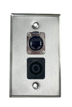 Stainless PROCRAFT SPL-2X-ST-VAR 1 Gang Stainless Pro Audio Installation Wall Plate Loaded, Made in the USA